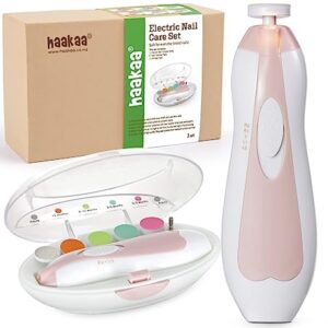 A haakaa electric nail care set for newborn babies.
