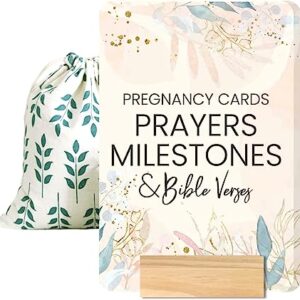 A set of pregnancy cards prayers, milestones, and bible verses for pregnant women.